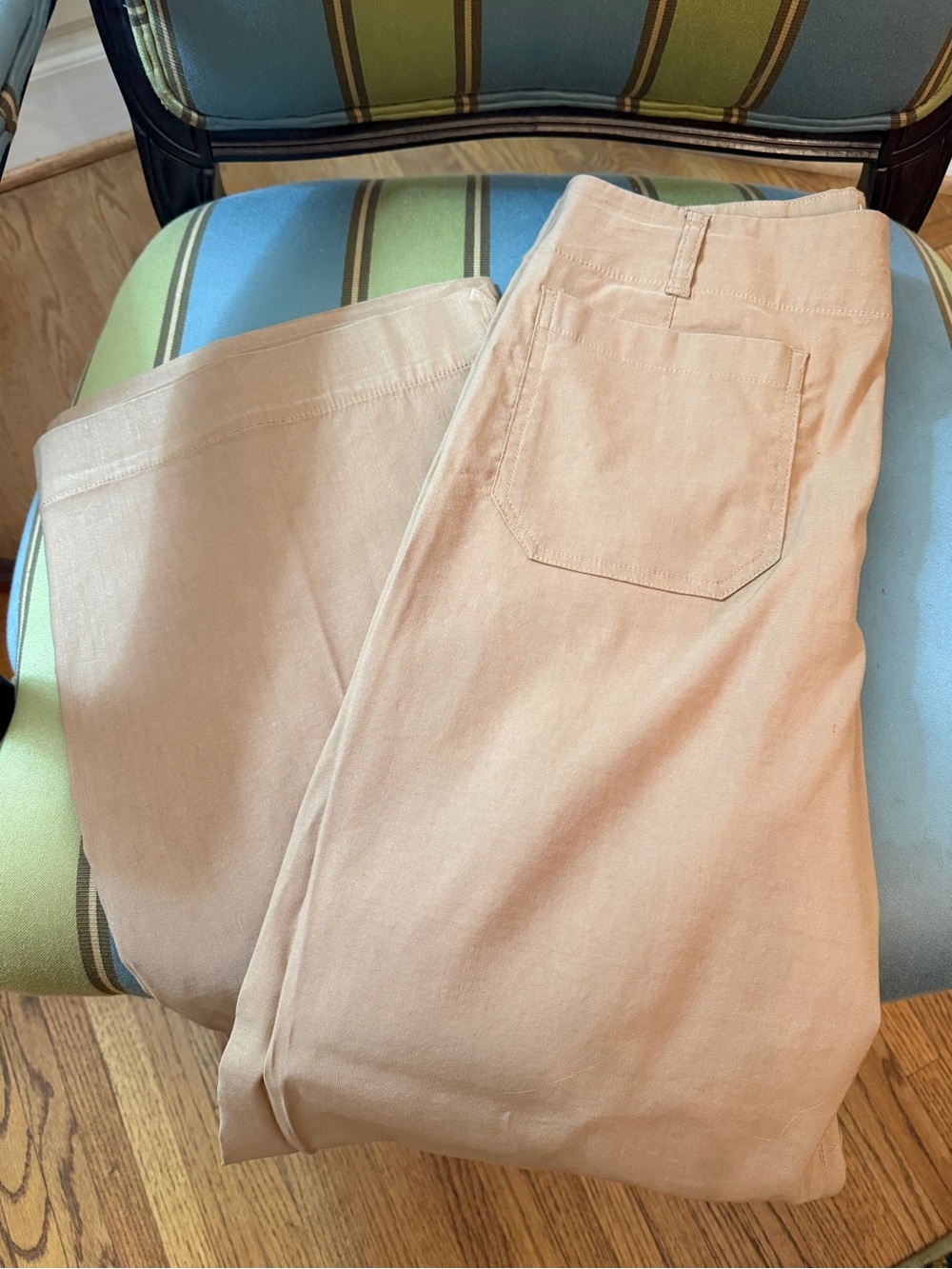 Maeve Collette Tan cropped wide legged pants